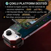 Coofbe Profesyonel Şarjlı Bluetooth Bağlantılı Telefon Joystick Kontrol Gamepad Mobil Oyun Kolu Tetik - 5