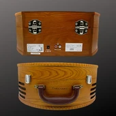 Pikap Crownwell Lion Ahşap Klasik Plak Çalar Bluetooth Usb SD Kart Okuyuculu thumbnail 3