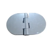 Yaprak Menteşe Oval Alüminyum Gümüş Renk 40x68 mm | 3,3 mm Kalınlık | 5 Adet thumbnail 1