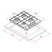 TEKA SİYAH ANKASTRE SET 46 ( HE 715 FIRIN + HLX 640 OCAK + ATV 60 DAVLUMBAZ ) thumbnail 5