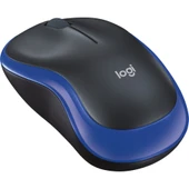Logitech M185 USB Alıcılı Kompakt Kablosuz Mouse - Mavi thumbnail 1