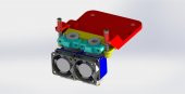 Tevo Tarantula Dual E3D V6 X Taşıyıcısı (Süspansiyon) Plastik Aparat - 1