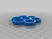 Tırtıllı Tri-Spinner Edc Fidget Widget / Üçlü Rulman Spinner (Özelleştirilebilir) Plastik Aparat - 2