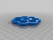Tırtıllı Tri-Spinner Edc Fidget Widget / Üçlü Rulman Spinner (Özelleştirilebilir) Plastik Aparat - 3