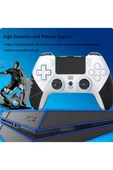 P4 Plus Bluetooth Titreşimli Ps4/ps5 Uyumlu Pc Telefon Joystick Kablosuz Oyun Kolu Siyah - 3
