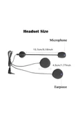 Jack Girişli 3.5mm İntercom Kulaklığı Bt31,bt22,bt35 Uyumlu Motorsiklet Kask Yedek Mikrofon thumbnail 4