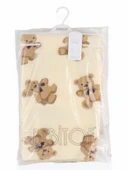 Bebitof Sevimli Ayıcıklar Desenli 90x100 cm Peluş Bebek Battaniye BBTF.EKR.95076 - 2