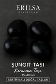 Sertifikalı Doğal Şungit (Shungite) Taşı Kütle 35-40 mm – Korunma ve Arınma Taşı - 1