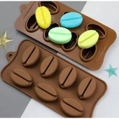 Kahve Çekirdeği Şekilli Silikon Kalıp - 1