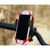 Lastik Destekli Standlı Bisiklet Telefon Tutucu - 3