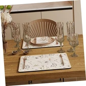 Çiçekli Kaymaz Servis Matı thumbnail 4