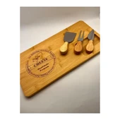 Bambu Peynir Kesme Sunum Tahtası - 4