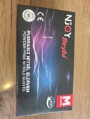 BEYBİ Njoy Pudrasız Siyah Nitril Eldiveni - 100'lük Kutu -M  Beden - 2