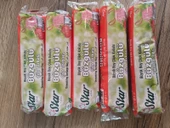 kullan at ürünler büzgülü çilek kokulu çöp torbası büyük boy 5 paket - 1