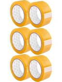 45x100 m Şeffaf Koli Bandı – 6'lı Ekonomik Paket, Güçlü Yapışkanlı ve Dayanıklı Ambalaj Bandı - 1