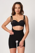 SİYAH MI Emay 2834 Göğsü Açık Ferumalı Tül Popo Boy Lazer Korse thumbnail 1