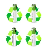 Usb Type-c Şarjlı 4 Adet Aaa 1.5v Lityum Kalem Pil 750mah Uzun Ömürlü thumbnail 6