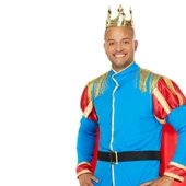 Plastik Kral Tacı Altın Renk Yetişkin Boy 55 cm thumbnail 4