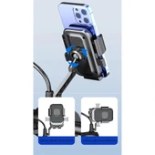 360° Dikiz Aynası Bisiklet Motosiklet Telefon Tutucu - 2