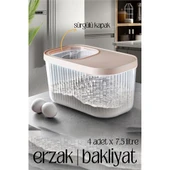 ModaCar MultiBox Erzak Bakliyat Kutusu Sürgülü Kapak 7.5 Litre 4 ADET - 1