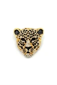 Leopar Broş - Altın - 2