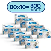 Selpak El ve Yüz Havlusu Kutulu Mermer Desen 10*80 Yaprak - 1