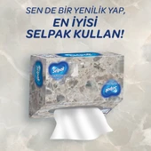 Selpak El ve Yüz Havlusu Kutulu Mermer Desen 10*80 Yaprak - 10