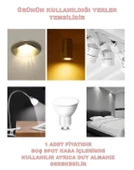 CATA Çanak Led Spot Ampul 10w GU10 Duylu 3000k GÜNIŞIĞI (Starter Duylu) - 3