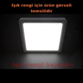 CATA 30W 30x30 Kare Led Panel Armatür Sıva Üstü BEYAZ Kasa Beyaz Işık 6400k 3200lm 220v IP20 thumbnail 3