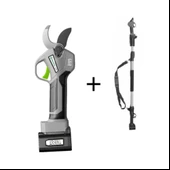 Zimastar SC-8611A Akülü Budama Makası 40mm + Teleskopik Uzatma Aparatı thumbnail 1