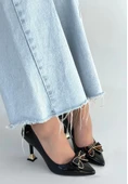 Coby Siyah Rugan Topuklu Ayakkabı thumbnail 2