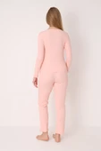 Pembe Patlı V Yaka Pijama Takım thumbnail 2