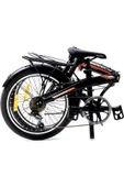 Geotech Fold-up 20 Jant 6 Vites Katlanır Bisiklet - Siyah - Turuncu thumbnail 3