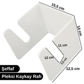 Şeffaf Pleksi Malzemeden Duvar Tipi Kaykay Rafı Dayanıklı ve Estetik Kaykay Saklama Aparatı thumbnail 4