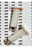 Universal Motosiklet Protaper Sağ-Sol Elcik Takımı Şeffaf Turuncu-Siyah Yazılı - 3