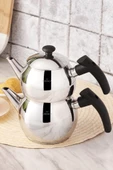 Karaca Adelya Indüksiyon Tabanlı Mini Boy Siyah Çaydanlık Takımı - 4