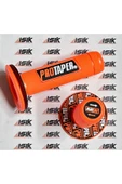 Universal Motosiklet Protaper Sağ-Sol Elcik Takımı Turuncu Turuncu-Beyaz Yazılı - 3