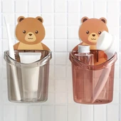 Ayıcık Desenli Kendinden Yapışkanlı Banyo Organizeri Pratik ve Sevimli Düzenleyici thumbnail 8