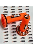 Universal Motosiklet Protaper Sağ-Sol Elcik Takımı Turuncu Turuncu-Beyaz Yazılı - 1