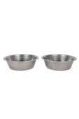 2 Adet Paslanmaz Çelik Kedi Kase Köpek Mama Su Kabı Mamalık Suluk 14cm 350ml Medıum - 8