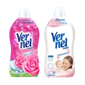 Vernel Max Kons.Çam.Yumuşatıcı 1440 ml Taze Gül ve Sensitive 2 li thumbnail 1