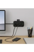 Akım Korumalı Priz 2 Usb + 2 Type-c Girişli 2 Metre Kablosu Anahtarlı Ve Duvara Monte Edilebilir - 4