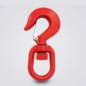 Fırdöndü Kuşgöz 3 Tonluk Çelik Dönel Kanca Vinç Halat Taşıma Bağlantı Ekipmanı Dayanıklı Model thumbnail 1