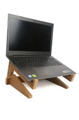 Ayarlanabilir Kademeli Ahşap Laptop Standı Notebook Yükseltici Macbook Tutucu 13" 14" 15" 16" 17" - 5