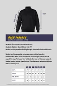 Erkek Bordo Standart Fit Normal Kesim Pamuklu Yarım Fermuarlı Dik Yaka Pamuklu Sweatshirt - 8
