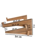 Ayarlanabilir Kademeli Ahşap Laptop Standı Notebook Yükseltici Macbook Tutucu 13" 14" 15" 16" 17" - 6