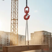 Fırdöndü Kuşgöz 3 Tonluk Çelik Dönel Kanca Vinç Halat Taşıma Bağlantı Ekipmanı Dayanıklı Model thumbnail 4