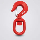 Fırdöndü Kuşgöz 3 Tonluk Çelik Dönel Kanca Vinç Halat Taşıma Bağlantı Ekipmanı Dayanıklı Model thumbnail 2