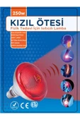 250w Kızılötesi (infrared) Isıtıcılı Fizik Tedi Lambası (kırmızı Işık) E27 (kalın Duy) - 1