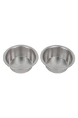 2 Adet Paslanmaz Çelik Kedi Kase Köpek Mama Su Kabı Mamalık Suluk 14cm 350ml Medıum - 4